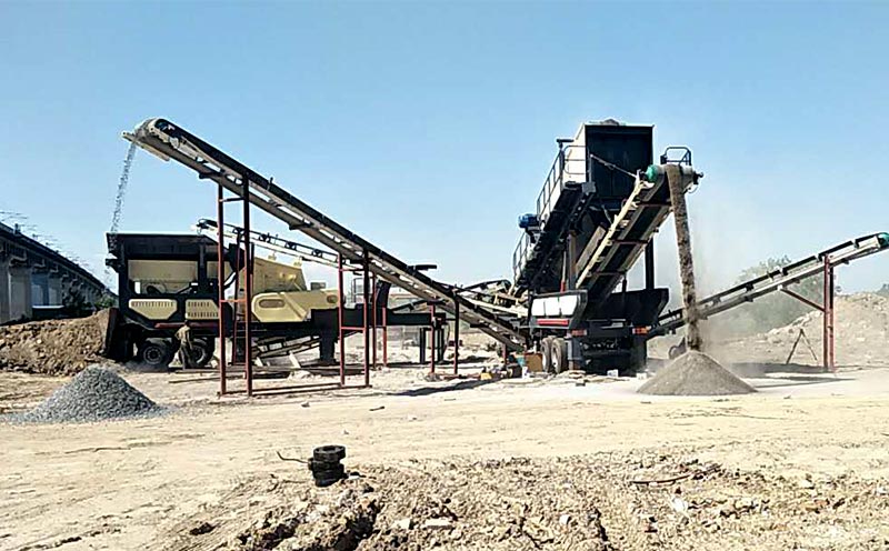 湖南衡阳建筑垃圾处理现场