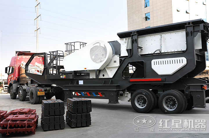 建筑垃圾移动破碎机发货现场 建筑垃圾移动破碎机发货现场